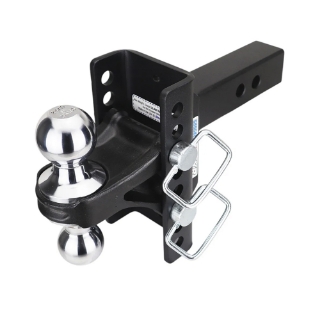 Picture of Shocker | XR Drop Hitch | Fits 2 In. Hitch 8 Hole | 2 In. & 2-5/16 In. Ball | Chrome