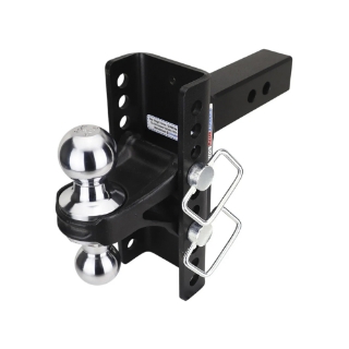 Picture of Shocker | XR Drop Hitch | Fits 2 In. Hitch 10 Hole | 2 In. & 2-5/16 In. Ball | Chrome