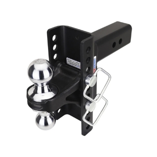 Picture of Shocker | XR Drop Hitch | Fits 2-1/2 In. Hitch 10 Hole | 2 In. & 2-5/16 In. Ball | Chrome