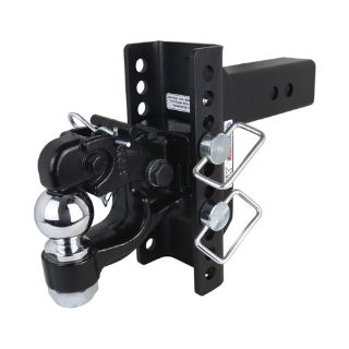 Picture of Shocker | XR Adj. Drop Hitch w/ Pintle | 2-1/2 In. Hitch | 2-5/16 In. Ball | 3 In. Rise/9 In. Drop
